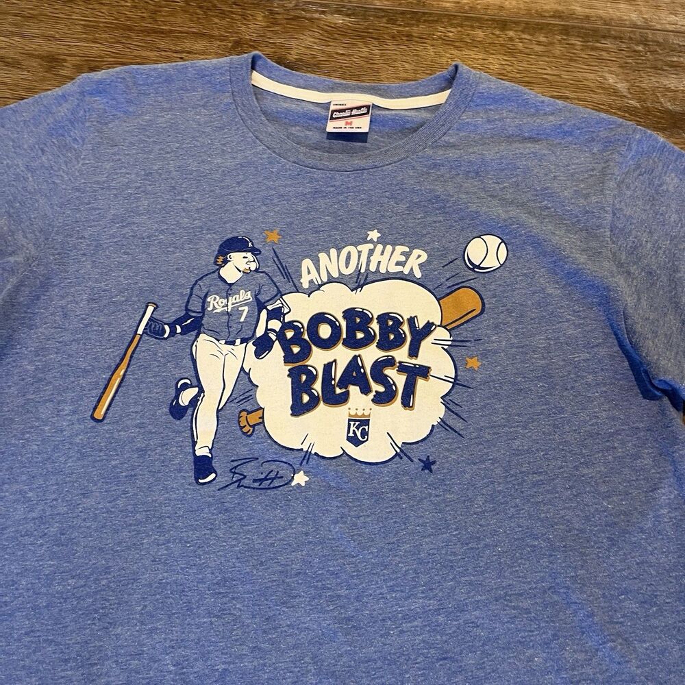 VTG KC Royals Another Bobby Blast T-Shirt M Charlie Hustle Tee SGA MLB Baseball